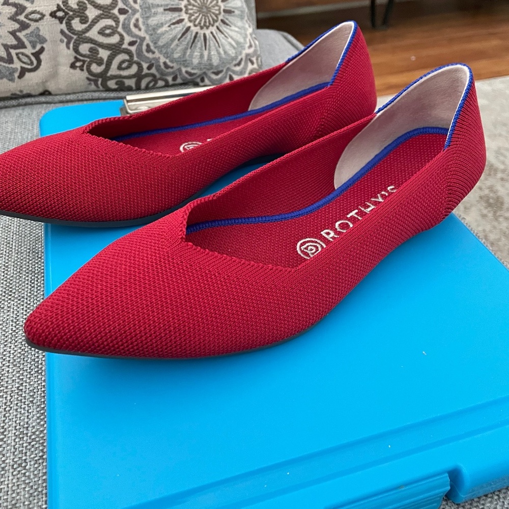 Rothy’s red flats